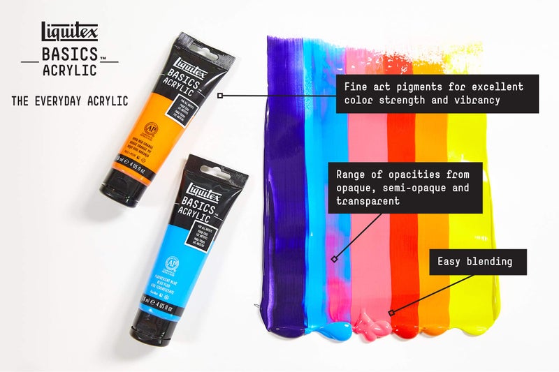 Liquitex BASICS Acrylic Paint  118ml (4-oz) Tube  Quinacridone Magenta - Image 3